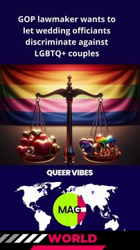 GOP lawmaker wants to let wedding officiants discriminate against LGBTQ+ couples