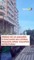 Prédio de 19 andares é evacuado no litoral paulista após 'colapso estrutural' #shorts