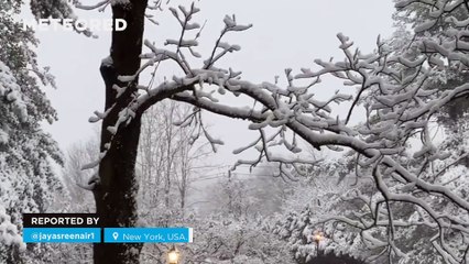 Winter Storm Blankets New York City in Snow ❄️