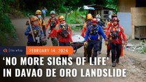 Seeing no more signs of life, Davao de Oro landslide rescuers shift to retrieval