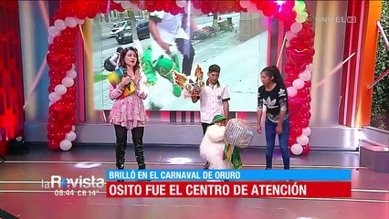 El “osito enojado”, un fanático de la Diablada que se robó las miradas en el Carnaval de Oruro