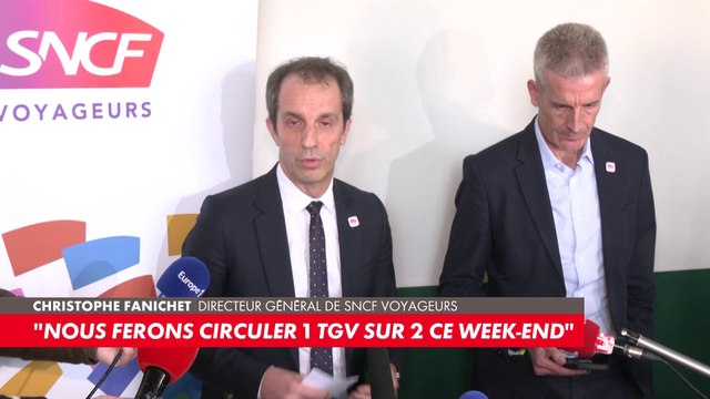 Christophe Fanichet, directeur général de SNCF Voyageurs : «L’objectif sera tenu, nous ferons circuler 1 TGV sur 2 ce week-end»