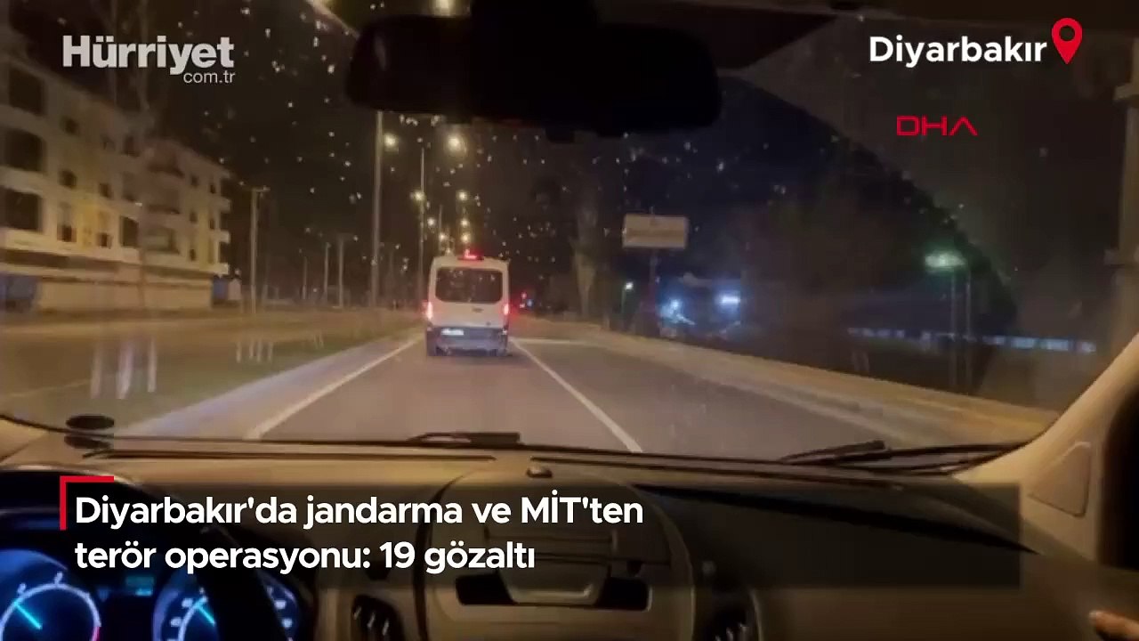 Diyarbakır'da jandarma ve MİT'ten terör operasyonu: 19 gözaltı