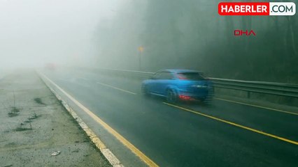 Bolu Dağı'nda Sis Nedeniyle Görüş Mesafesi Düştü