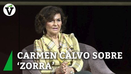 Carmen Calvo: "Zorra es una canción para ganar dinero y votos"