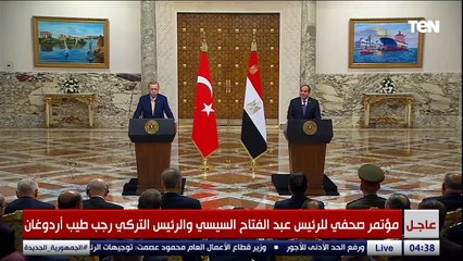 الرئيس السيسي: سنسعى إلى رفع التبادل التجاري بين مصر وتركيا إلى 15 مليار دولار خلال السنوات القادمة