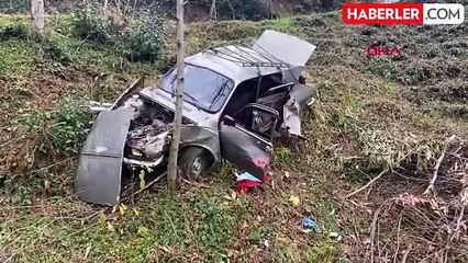 Rampadan İnen Otomobil Ağaca Çarptı: 1 Ölü