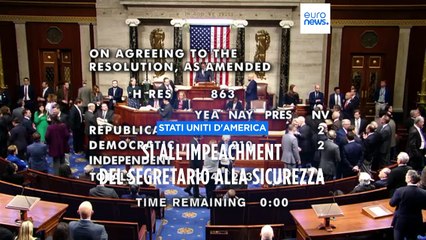 Usa, la Camera vota l'impeachment di Mayorkas per l'emergenza migranti al confine con il Messico
