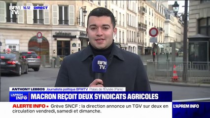 Colère des agriculteurs: Emmanuel Macron reçoit à l'Élysée la Coordination rurale et la Confédération paysanne