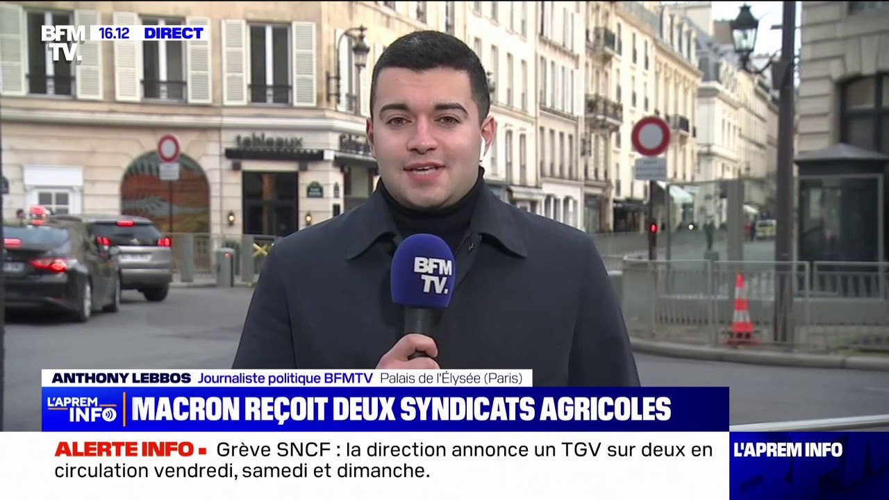 Colère des agriculteurs: Emmanuel Macron reçoit à l'Élysée la Coordination rurale et la Confédération paysanne