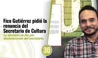 Alcaldía de Medellín: Fico Gutiérrez pidió la renuncia del Secretario de Cultura