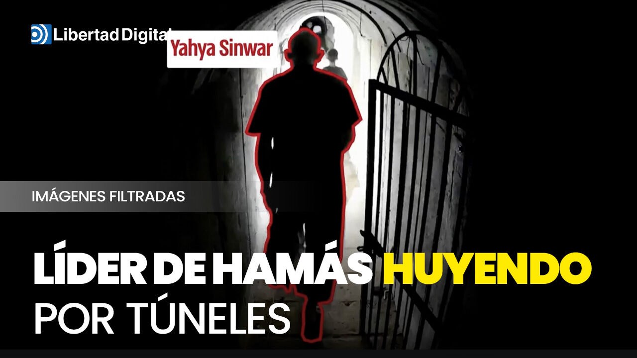 Imágenes filtradas del líder de Hamás huyendo por un tunel