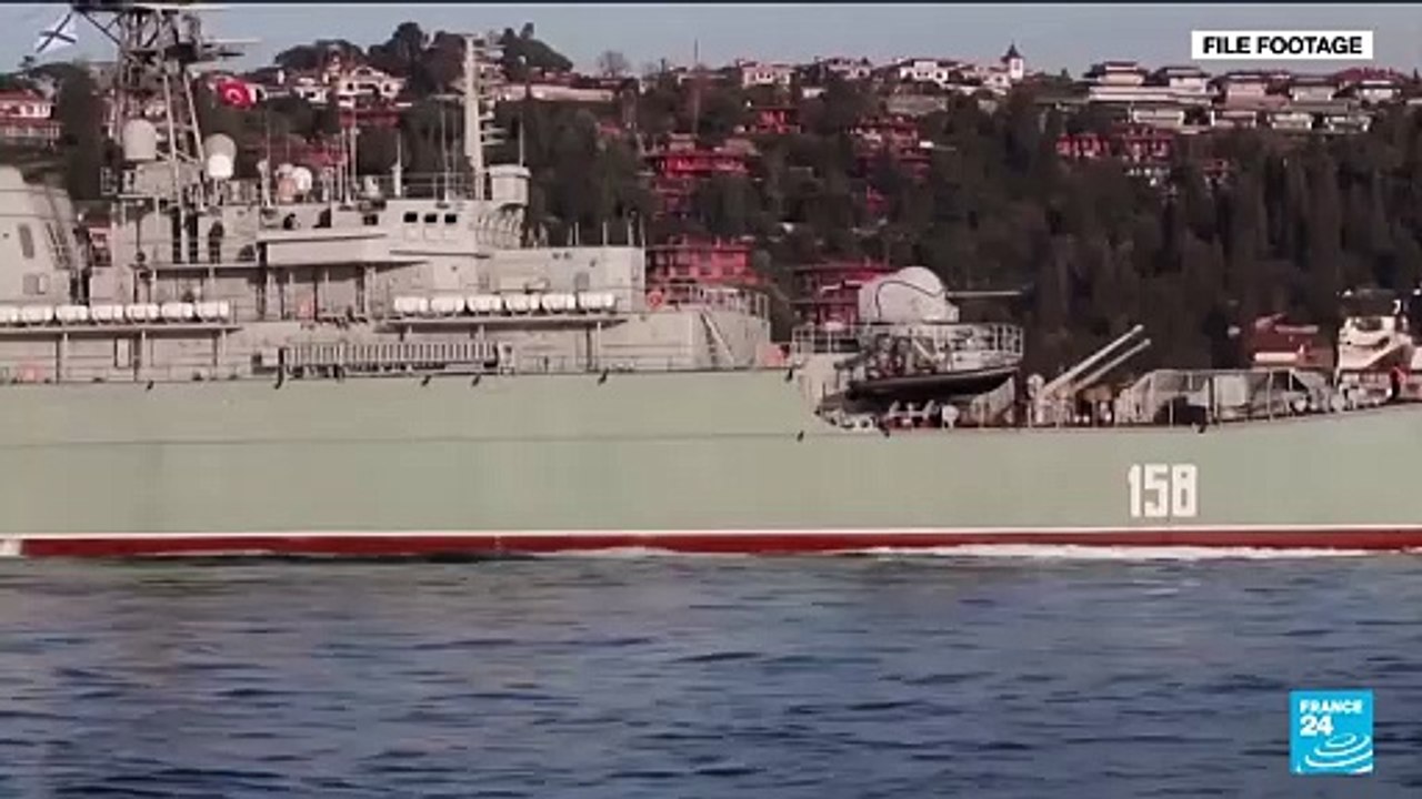 Ukrainian military says it sank a Russian landing ship in the Black Sea