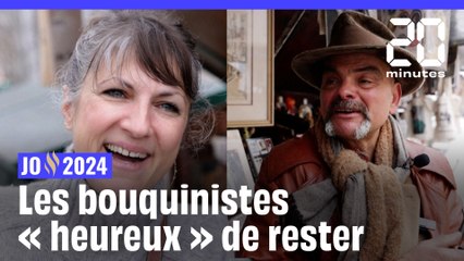 JO 2024: Les bouquinistes « heureux » de ne pas déménager