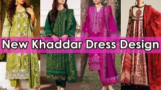 Explore the New Khaddar Dress Design 2024 for Winter