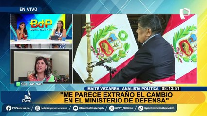 Maite Vizcarra: “Debe ser muy difícil para el Gobierno hacer un cambio en el Ministerio del Interior”
