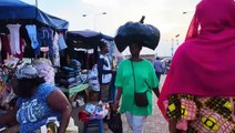 BIggest African night street MARKET GHANA ACCRA MAKOLA