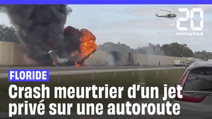 États-Unis : 2 morts dans le crash d'un jet privé sur une autoroute de Floride #shorts