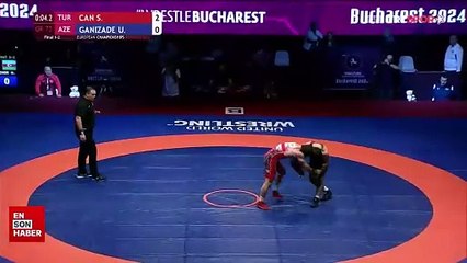 Milli güreşçi Selçuk Can'dan büyük başarı! Avrupa şampiyonu oldu