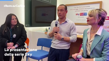 Stefano Accorsi e Micaela Ramazzotti a Bologna per la serie tv ?Un amore?