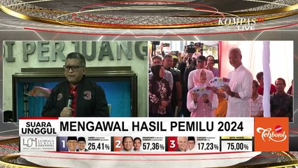 Sekjen PDIP Hasto Kristiyanto Tanggapi soal Hasil Quick Count Pemilu 2024