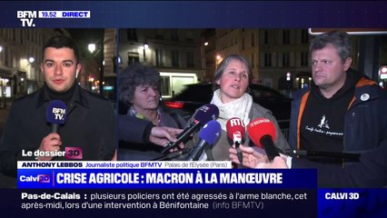 Syndicats agricoles reçus à l'Élysée: les représentants de la Coordination rurale et de la Confédération paysanne estiment avoir été "bien écoutés" par Emmanuel Macron