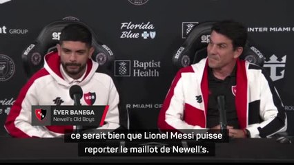 Newell's - Banega : "Ce serait bien que Messi puisse reporter ce maillot"