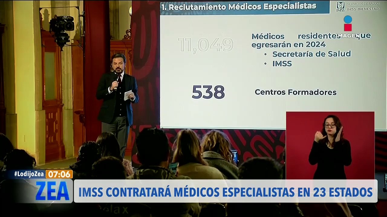 El IMSS contratará a médicos especialistas en 23 estados del país