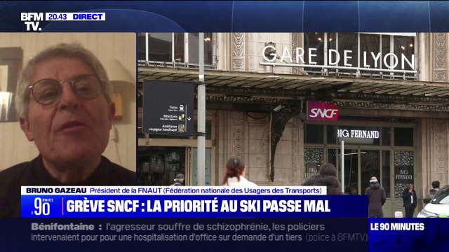 Grève à la SNCF: Il y a une disproportion considérable entre la gêne qui va toucher un million de personnes et une revendication qui reste purement catégorielle , pour Bruno Gazeau (président de la FNAUT)