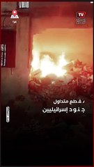 مقطع متداول لجنود إسرائيليين يشعلون النار في منزل بقطاع غزة