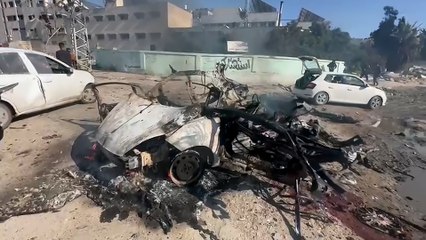 طائرات الاحتلال تستهدف ساحة ومحيط "المعمداني" بغزة