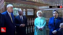 Cumhurbaşkanı Erdoğan, İmam Şafi Türbesi'ni ziyaret etti