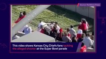 Video of the alleged shooter getting tackled by Kansas City Chiefs fans
