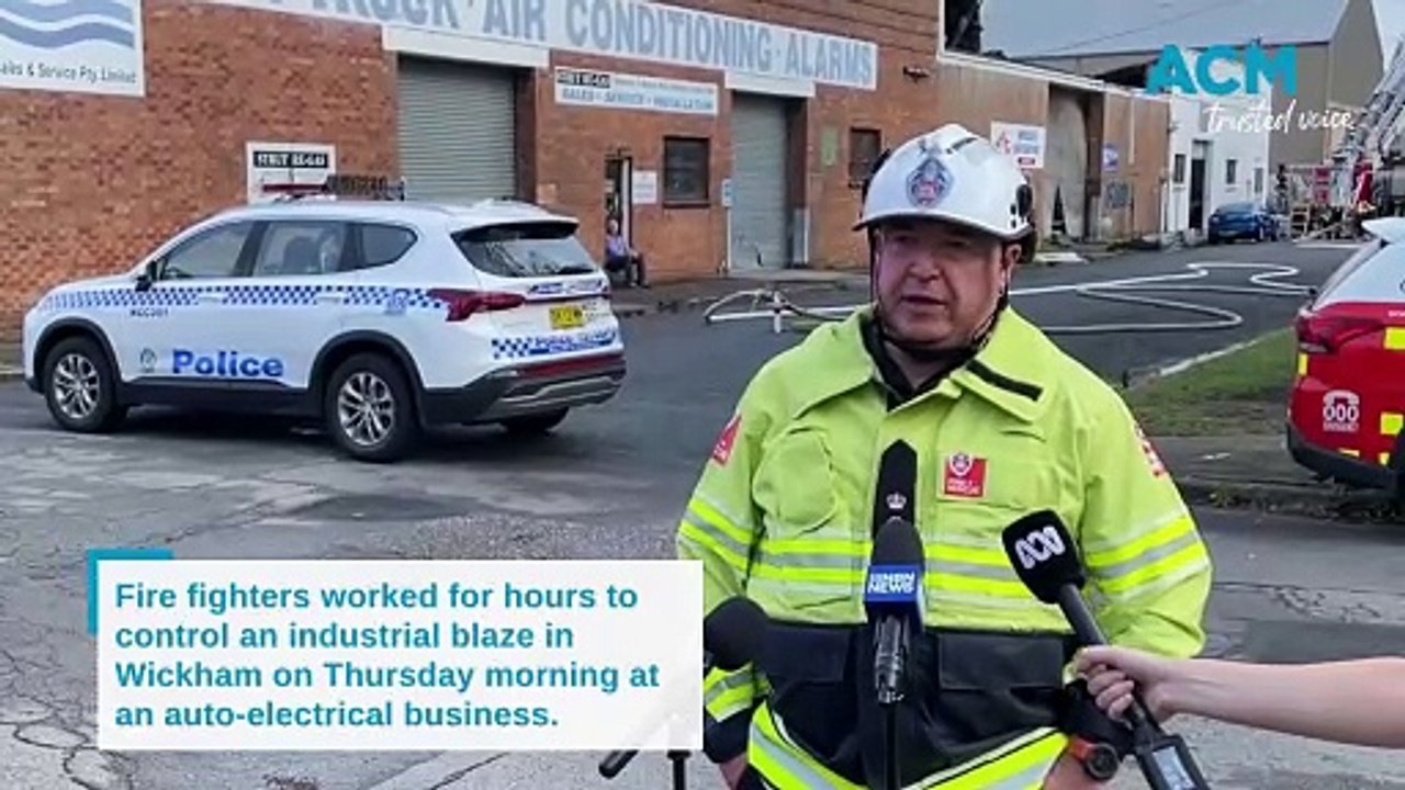 WATCH: Industrial fire at Wickham
