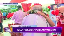 San Luis: parejas celebran 'Besatón' por el Día de San Valentín