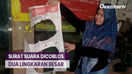 Viral, Surat Suara Dicoblos Dua Lingkaran Besar di Makassar Disambut Guyonan