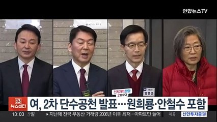 여, 2차 단수공천 발표…원희룡·안철수 포함