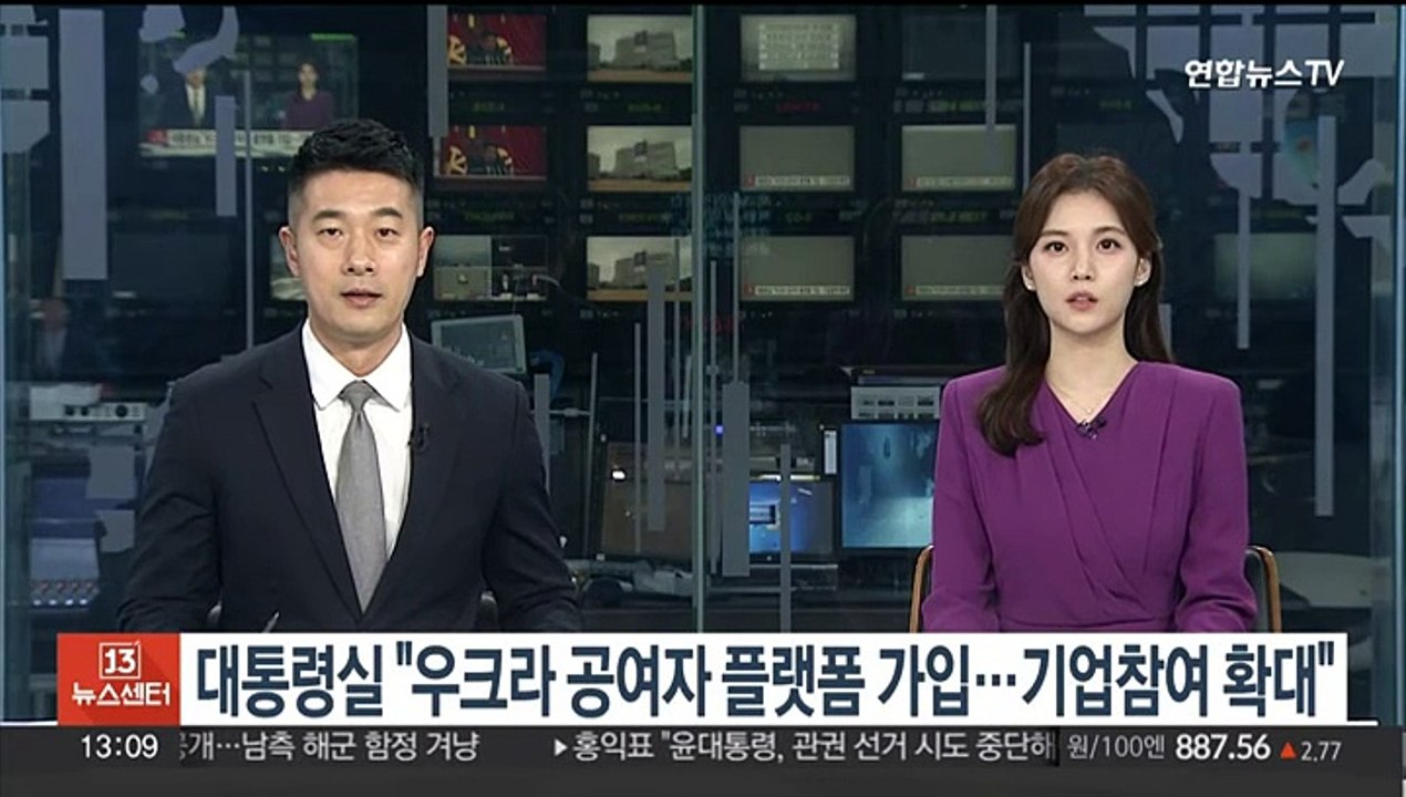 대통령실 "우크라 공여자 플랫폼 가입…기업 참여 확대"