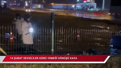 14 Şubat Sevgililer Günü yemeği dönüşü kaza: 2 ölü, 2 yaralı