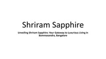 Shriram Sapphire
