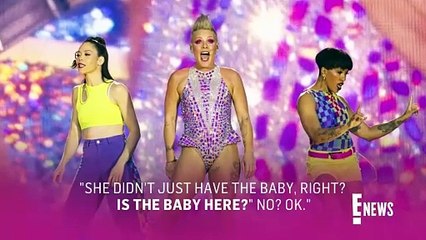 Pregnant Pink Fan Goes Into LABOR During Show… Again _ E! News