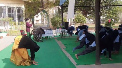 अलवर में सूर्य नमस्कार...देखें वीडियो