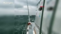 Marmara Denizi İmralı Adası açıklarında kargo gemisi battı