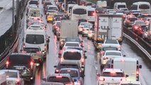 İstanbul trafiğinde yağmur yoğunluğu