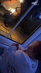 Baby's First Fireworks | Heartsome Reaction to Magical Display