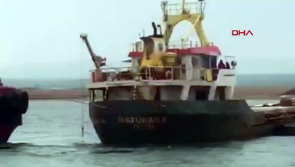 Marmara Denizi'nde kargo gemisi battı
