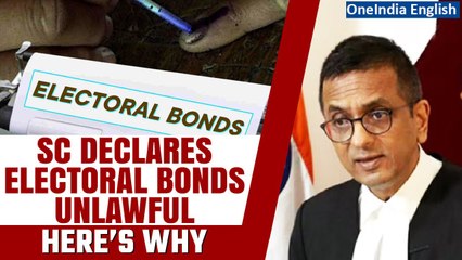 Supreme Court Declares Electoral Bond Scheme Unlawful, Citing RTI Breach| Oneindia News