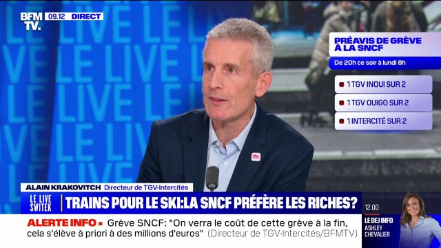 Ce sont les trains les plus pleins : le directeur de TGV-Intercités se justifie sur la priorité donnée aux lignes vers les Alpes