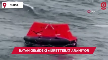 Batan gemiye ait can salı boş halde bulundu