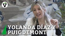 Yolanda Díaz afirma que habla con frecuencia con Puigdemont: 